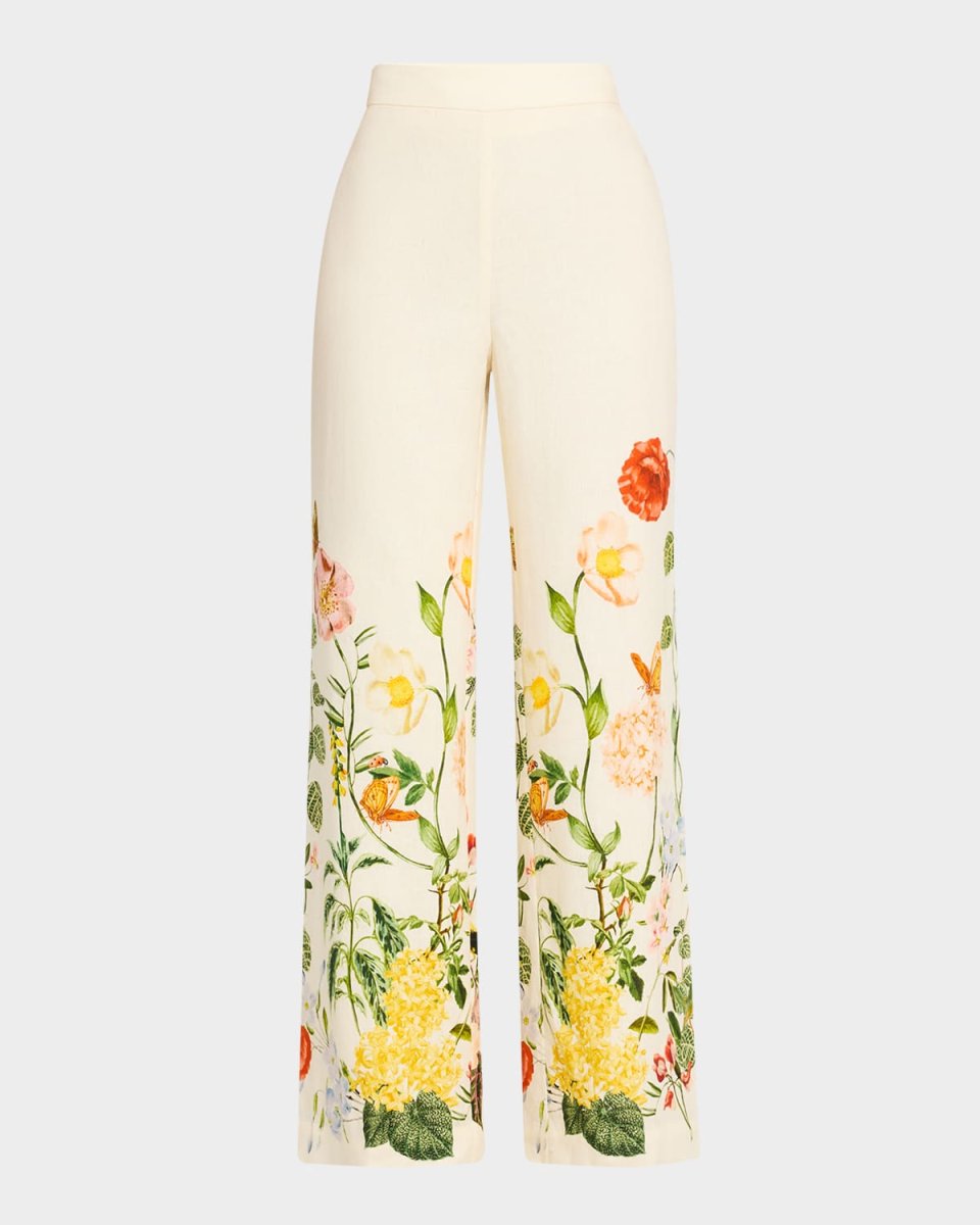 Mayflower Floral Wide-Leg Pants